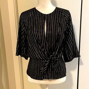 Express black and gold blouse size small NWT #42